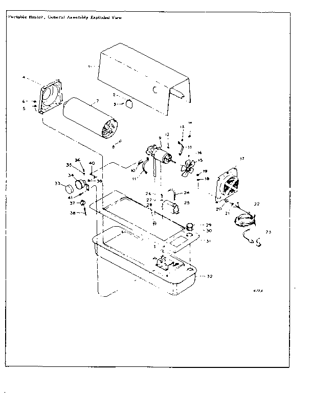 PORTABLE HEATER GENERAL ASSEMBLY