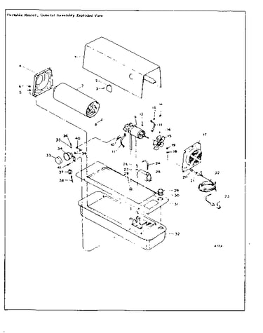 Portable heater general assembly