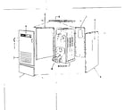 Kenmore 2297151 oil burner assembly and cabinet diagram