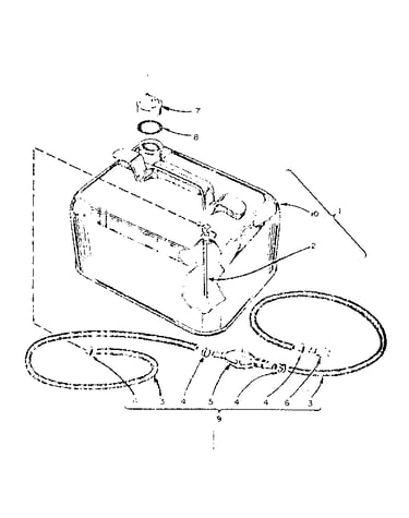 Optional remote gasoline tank assembly