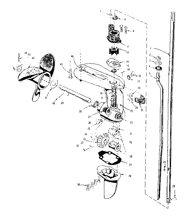 Gear housing assembly