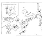 Skil 543 TYPE 1,2,&2A handle and motor assembly diagram