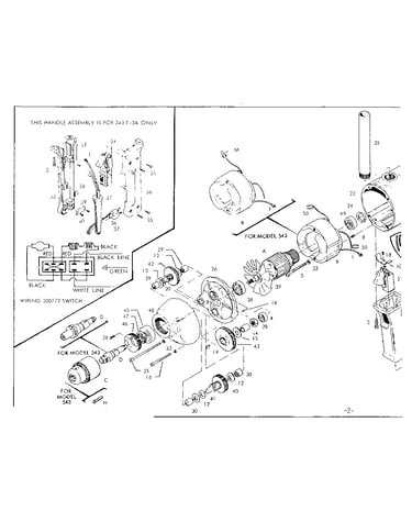 Handle and motor assembly