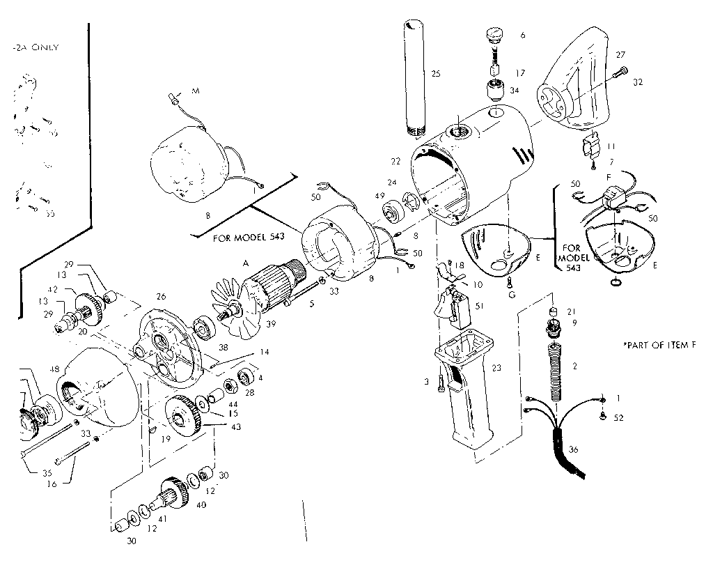 Motor assembly model no. 543