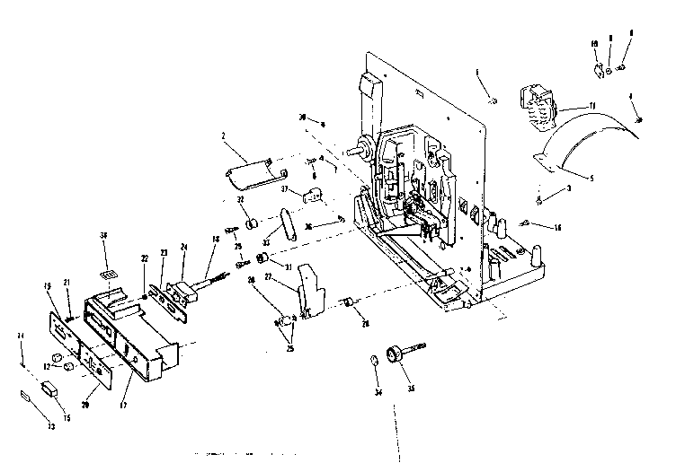 Control housing and rollers
