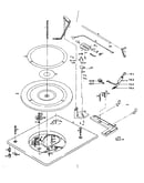 Record changer c129r2 parts above baseplate