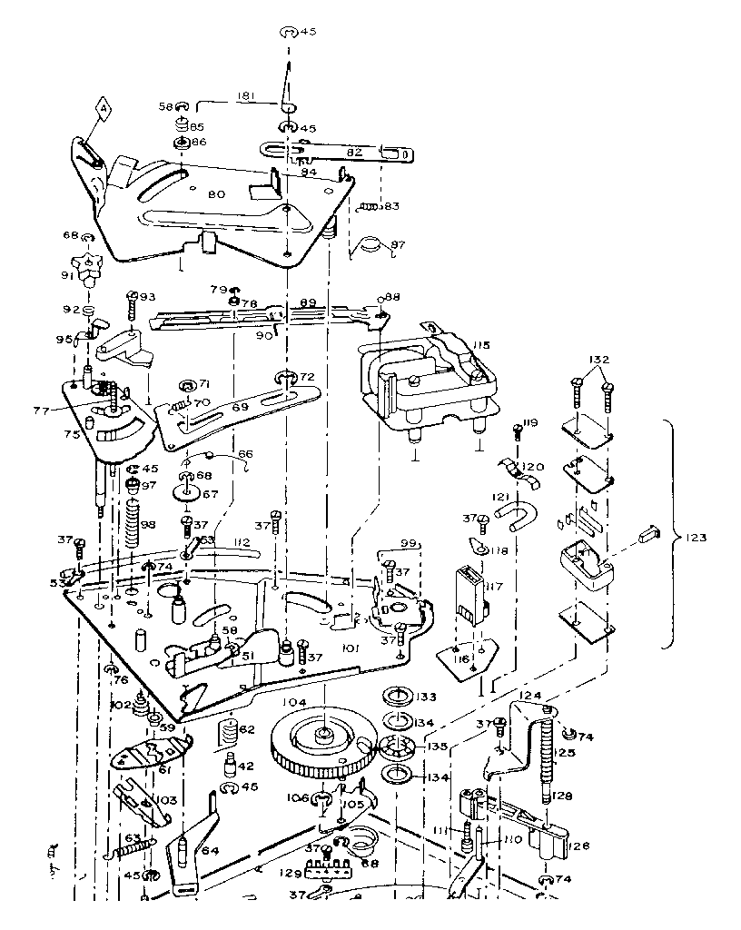 Main sub plate riveting assembly
