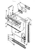 Refrigerator exterior door panel parts