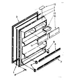 Refrigerator interior door panel parts