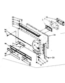 Freezer exterior door panel parts