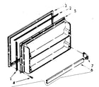 Kenmore 1068750970 freezer interior door panel parts diagram