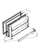 Freezer interior door panel parts