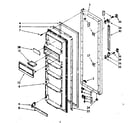 Kenmore 1068536780 refrigerator door parts diagram