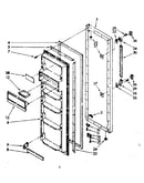 Refrigerator door parts