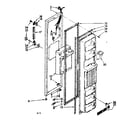 Kenmore 1068536780 freezer door parts diagram