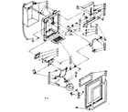 Kenmore 1068536760 dispenser front parts diagram