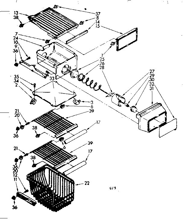 Freezer interior parts