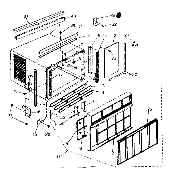 CABINET AND FRONT PANEL PARTS