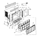 Kenmore 2538721771 cabinet and front panel parts diagram