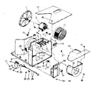 Kenmore 2538721771 electrical system and air handling parts diagram