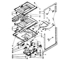 Kenmore 1068138610 compartment separator and control parts diagram
