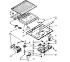 Kenmore 1068644321 compartment separator and control parts diagram