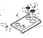 Kenmore 6286418211 cooktop assembly diagram