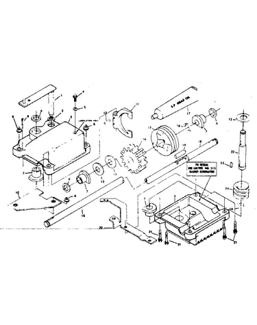 Gear case assembly part