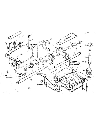 Gear case assembly part no. 83492