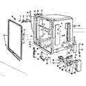 Kenmore 587797500 tub assembly diagram