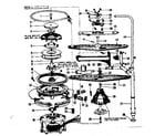 Kenmore 587797500 motor & pump details diagram