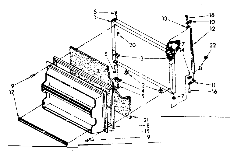 Freezer door parts