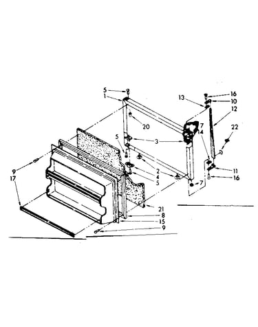 Freezer door parts