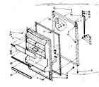 Kenmore 1068648331 refrigerator door parts diagram