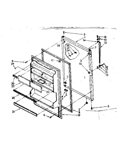 Refrigerator door parts