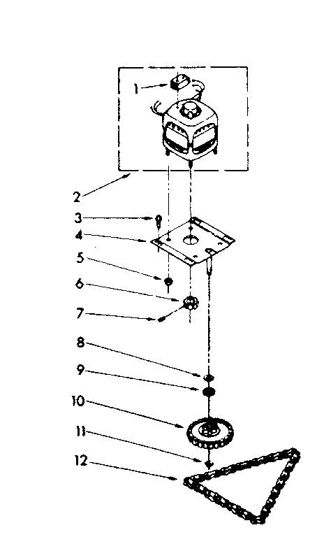Motor and drive parts
