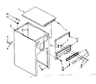 Kenmore 6651358550 cabinet and control parts diagram