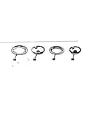 Optional porcelain pan and chrome ring kit