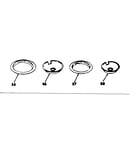 Optional porcelain pan and chrome ring kit