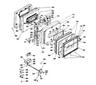 Kenmore 6284558250 door and latch mechanism diagram