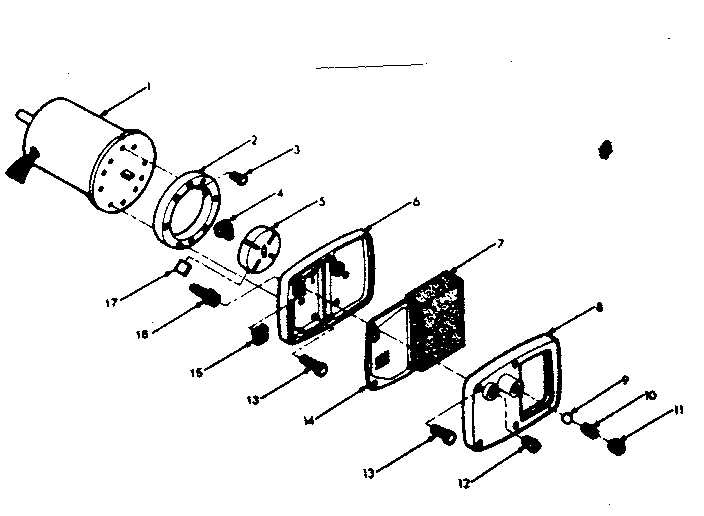 Motor and pump assembly