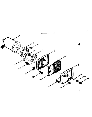 Motor and pump assembly