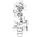 Kenmore 62534734 major component assemblies and associated parts diagram