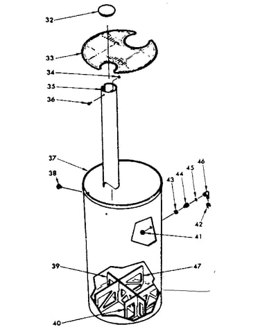 Salt storage tank and associated parts