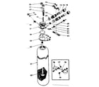 Kenmore 62534734 resin tank, valve adaptor and associated parts diagram
