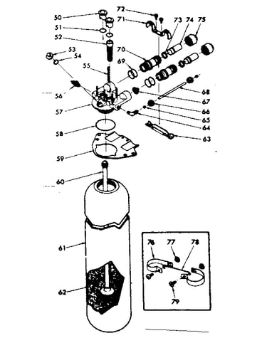 Resin tank, valve adaptor and associated parts
