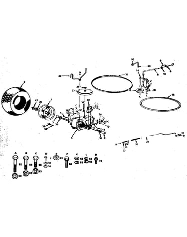 Transmission and rear wheel