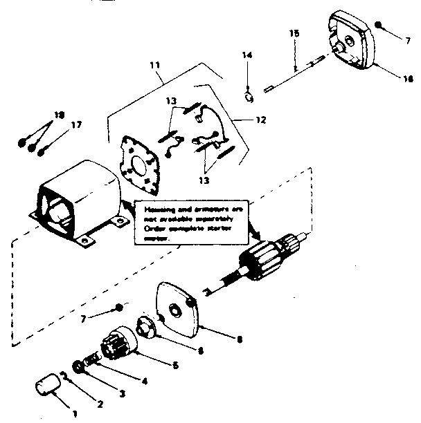 Starter motor no. 33605