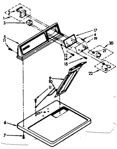 Top and console assembly