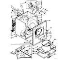 Kenmore 11076520400 cabinet assembly diagram